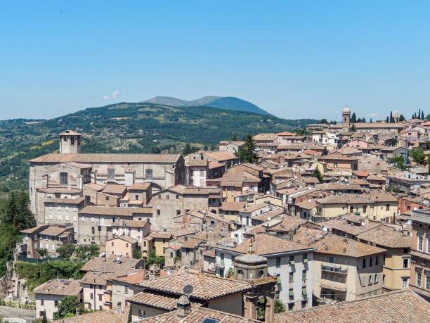 istock old house roofs in Umbria, Italy 2162555721
