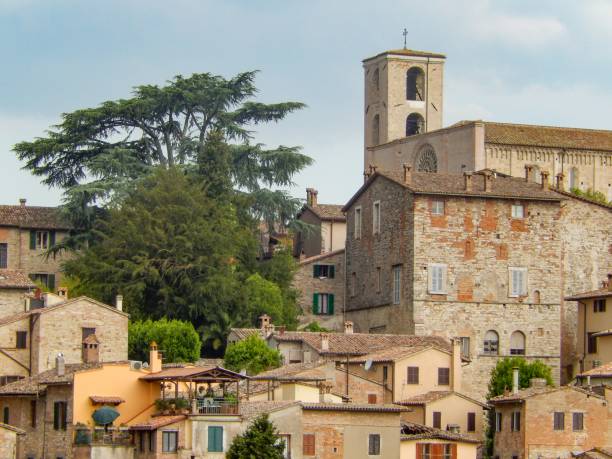 istock old house roofs in Umbria, Italy 2162555729