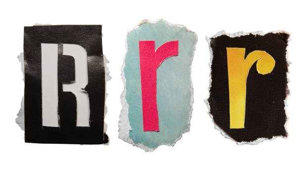 istock R alphabet torn from a magazine paper 2162557685