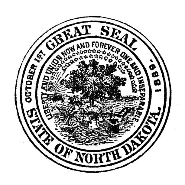 Seal of USA states: North Dakota