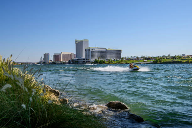 istock Laughlin, Nevada  and water ski on Colorado river 2162562905
