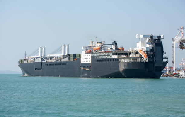 istock navy ship, battle ship, warship, Military ship resilient and armed with weapon systems, though armament on troop transports. support navy ship. Military sea transport. at the port 2162564536