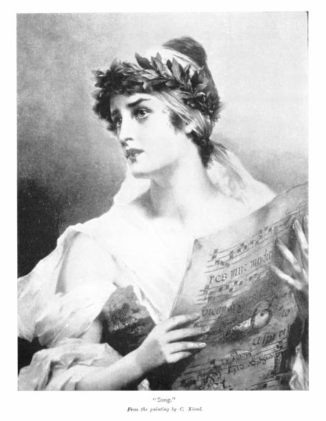 istock Female Singer Holds Sheet Music, Culture 2162570667
