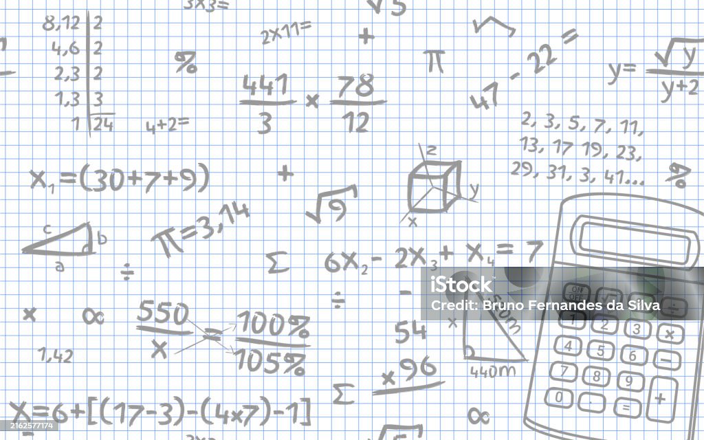 Calculations Math Backround Mathematics Background Layout Calculator Mathematical Accounts And ...