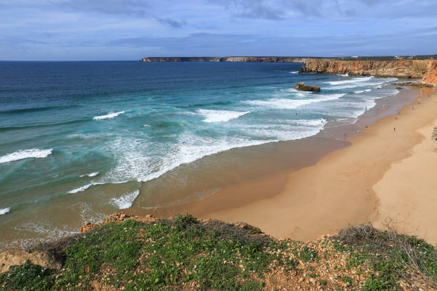 istock Praia do Tonel beach on a sunny day in Sagres 2162577270