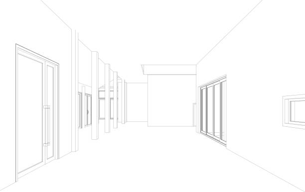 istock 3D illustration of residential project 2162596232