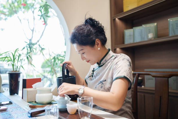 istock Dedicated female tea sommelier 2162596412