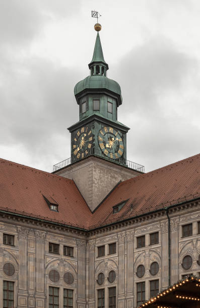 Architecture details in the Hluboka historic castle in Hluboka nad Vltavou in South Bohemia, one of the most famous and visited castles in Czech Republic, on 28 July 2024