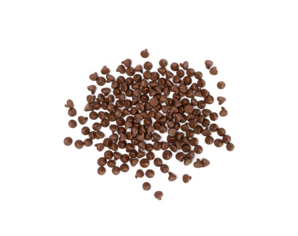 istock Chocolate Chips Isolated, Scattered Chocolate Sprinkles, Decorative Cocoa Drops, Cookie Decoration Ingredient 2162598200