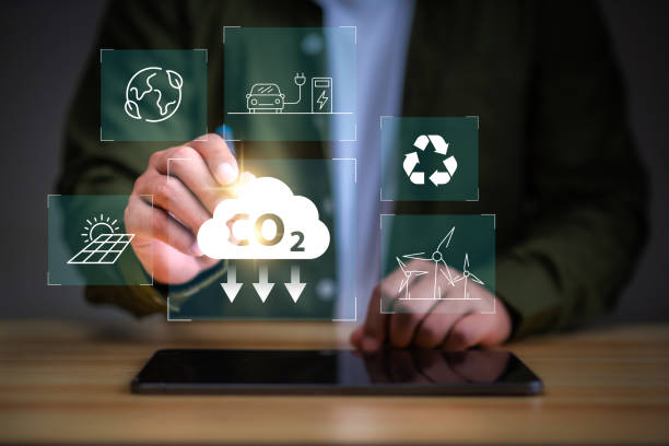 istock Sustainable development and green business based on renewable energy,  co2 reduce emissions and carbon footprint to limit global warming and climate change. 2162604226