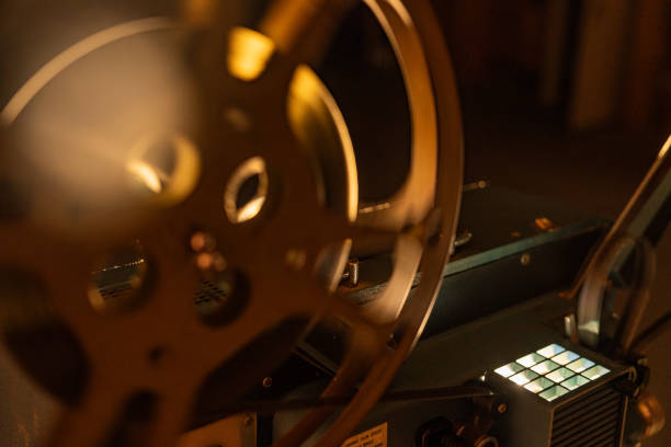 istock Old film cinema projector Reel 2162607633