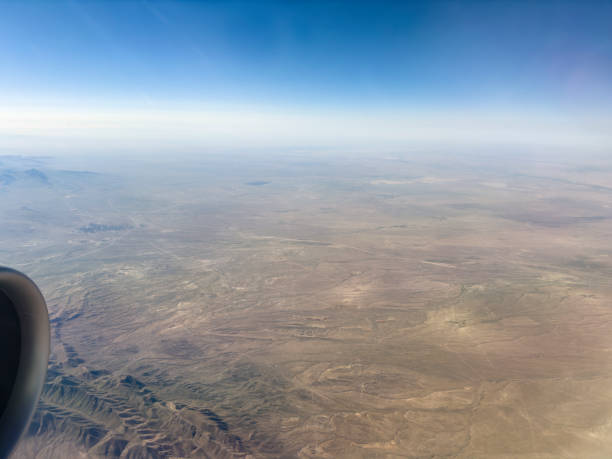 Flying over Uzbekistan, from Tashkent to Bukhara