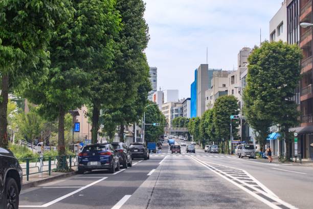 istock Bustling Tokyo City Center Under a Clear Blue Sky 2162621297