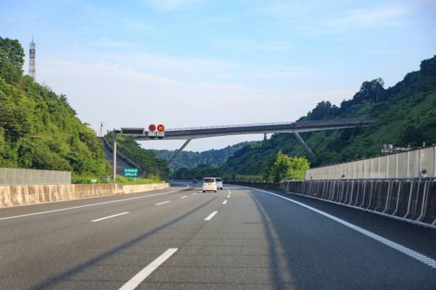 istock A Serene Journey on the Open Highway Under a Clear Sky 2162621377