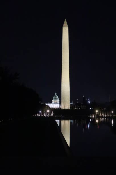 istock Washington Monument and U.S. Capitol at night 2162622369
