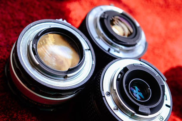 Free Stock Photo of Three camera lenses on a clean surface | Download ...