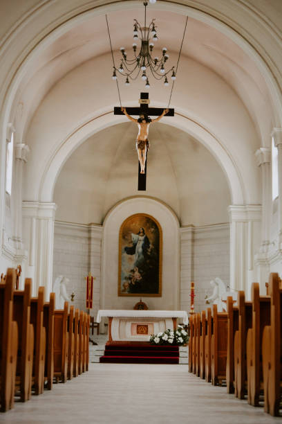 istock Interior Of Catholic Cathedral 2162629608