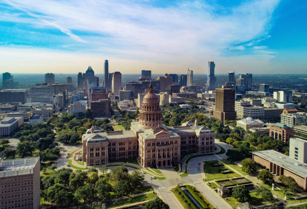 istock Austin Skyline Aerial With Texas State Capitol In Foreground 2162632563