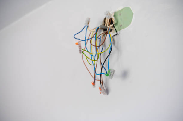 istock Electrical Wires with Connectors on Wall 2162632652