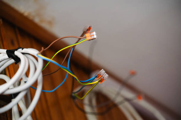 istock Electrical Wires with Connectors on Wall 2162632657