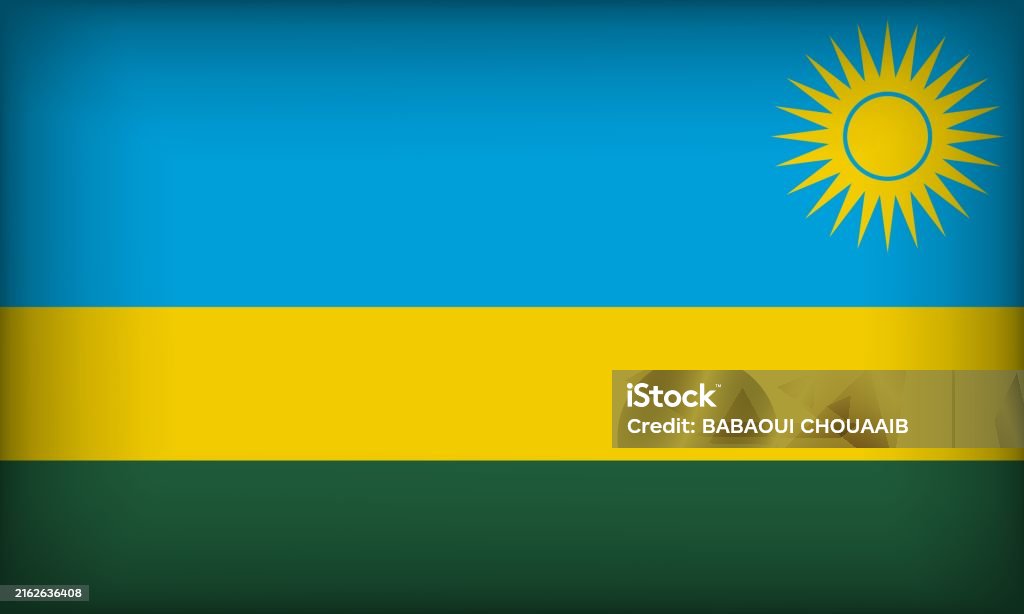 Original Rwanda Flag Rwanda Flag With Original Color Stock Illustration - Download Image Now ...