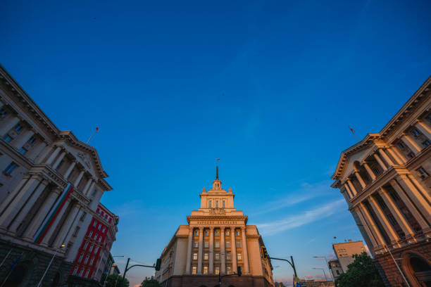 The Largo, is one of the main landmarks in Sofia, the capital city of Bulgaria, built in the 1950s an example of Socialist Classicism architecture