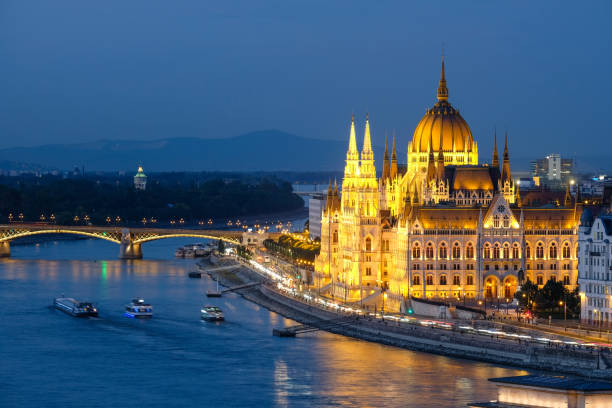 istock Budapest Hungarian Parliament building on Danube River, Hungary 2162638482
