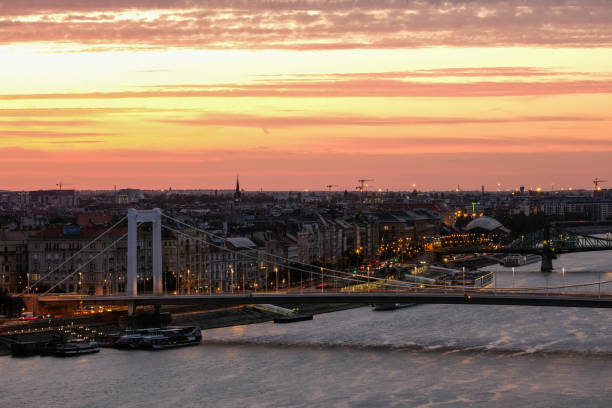 Budapest Old Town aerial View, Hungary