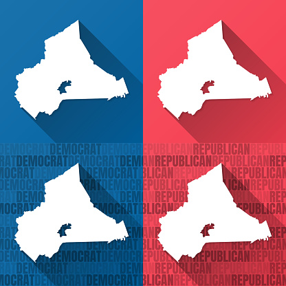 Ilustración de Condado De Wise Virginia Mapas Sobre Fondos Azules Y