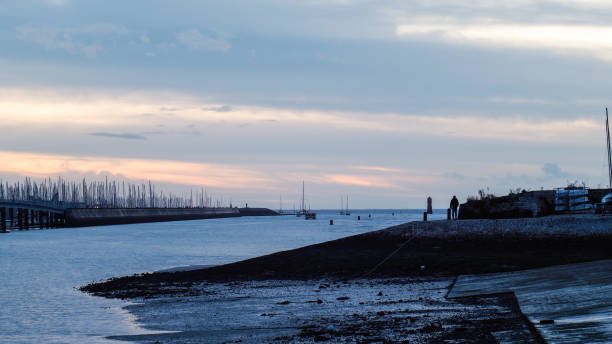 Fin de soirée sur le vieux port de La Rochelle