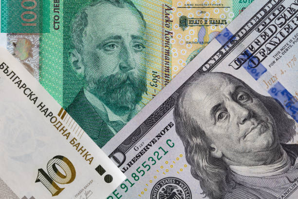 istock Bulgarian lev and US dollar banknotes 2162645865