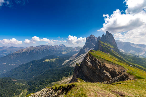 istock Dolomites, South Tyrol, Geissler Group, Seceda - hiking, trekking, traveling 2162647708