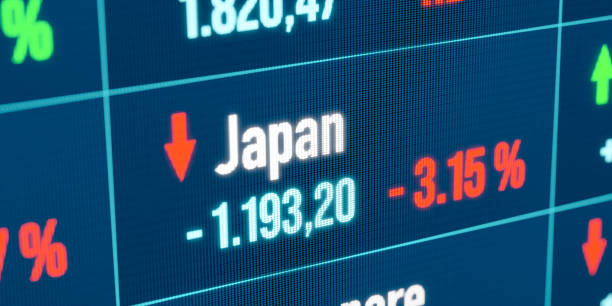 istock Japan falling stock market. 2162648566