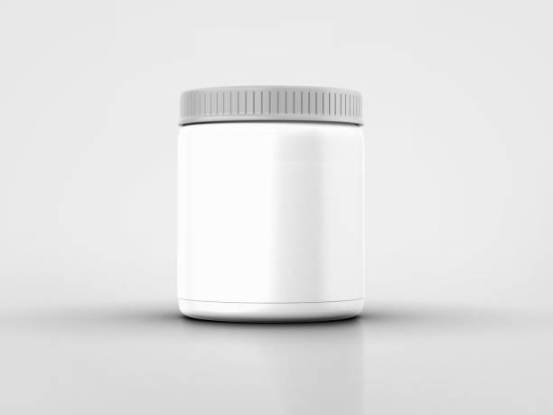 istock Blank packaging Plastic bottle for medicine product isolated on white background. 3D rendering, 3D illustration 2162649296