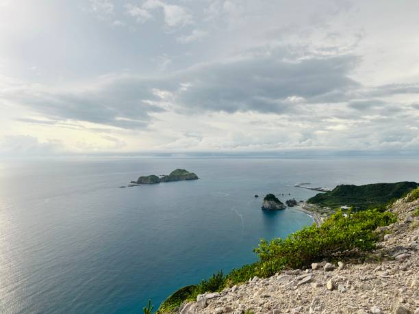 istock Long sandy beaches, towering white cliffs and plenty of waves, Niijima is surf paradise within easy reach of Tokyo JAPAN. 2162649706