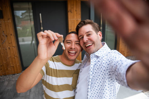 istock Happy Homeowners Celebrating New House 2162651134
