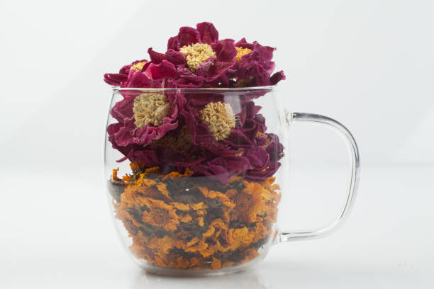 Flowers grown for edible purposes. Make a drink with flowers