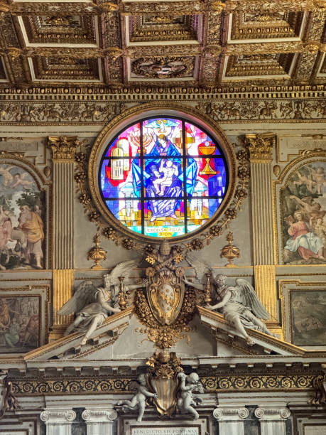 istock Stained glass window: Basilica of Santa Maria Maggiore 2162652052