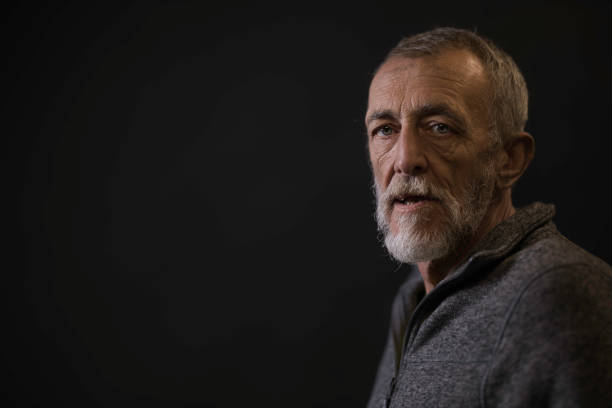 istock Portrait of a gray haired man 2162653647