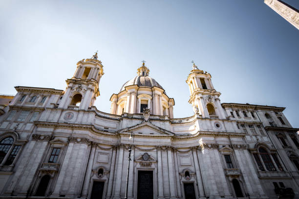 istock St Agnes church on Piazza Navona square, Rome 2162655624