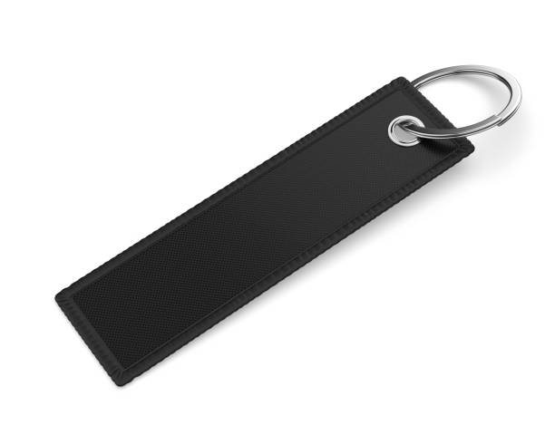 istock Embroidery Key Tag Keychain and Luggage Tag Blank Template. 2162657212