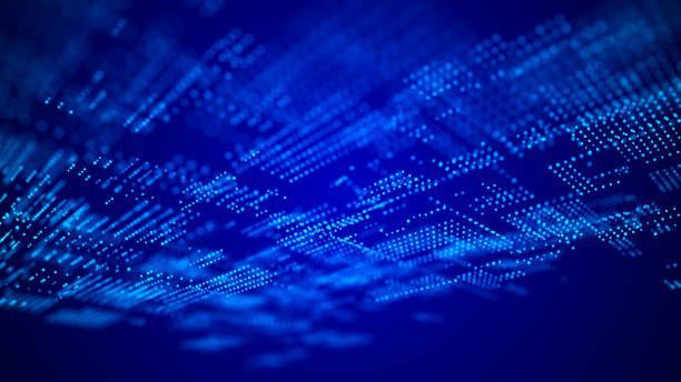 istock Technological background made of dots and lines. Large amount of data. 3D rendering. 2162662738