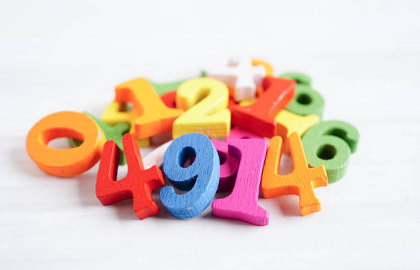 istock Number wood block cubes for learning Mathematic, education math concept. 2162666240