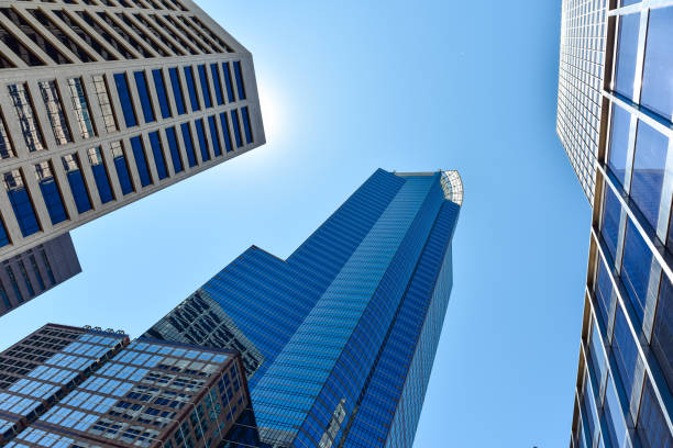 Modern Minneapolis Skyscrapers in Downtown Business District