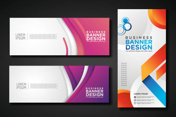 istock Set modern abstract banners for corporate concept, element design. Vector illustration 2162677516