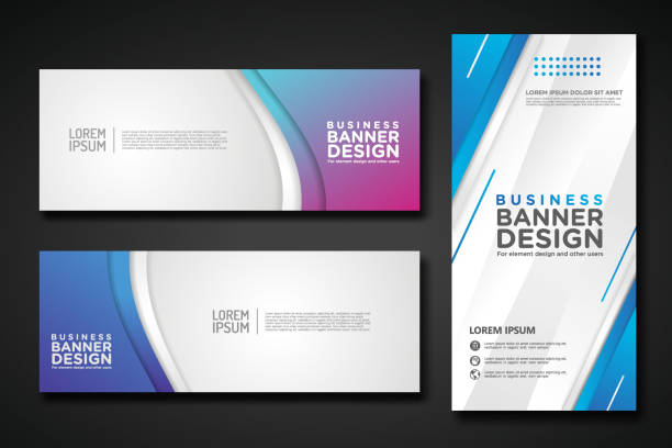 istock Set modern abstract banners for corporate concept, element design. Vector illustration 2162677535