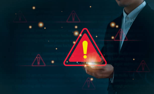 istock Malicious software, virus and cybercrime, System warning hacked alert,  cyberattack on online network, data breach, risk of website. compromised information concept. 2162678104