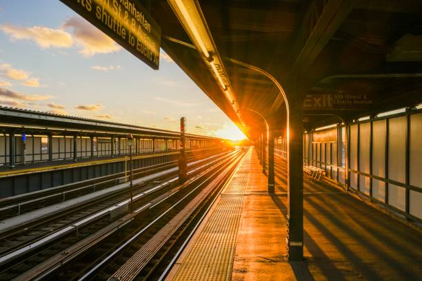 Sunset of the New York City Subway Platform