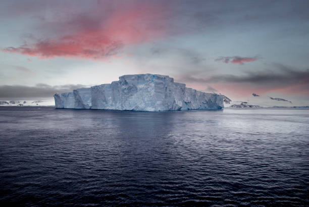 Huge iceberg in the Antarctic Ocean
