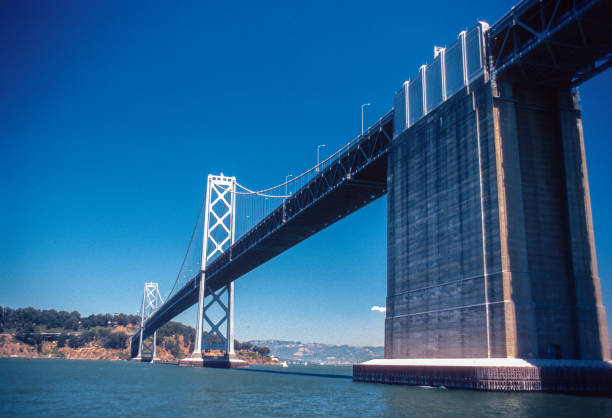 San Francisco, California, USA: Oakland Bay Bridge, the Emperor Norton Bridge, complex of bridges part of Interstate 80, the direct road between San Francisco and Oakland